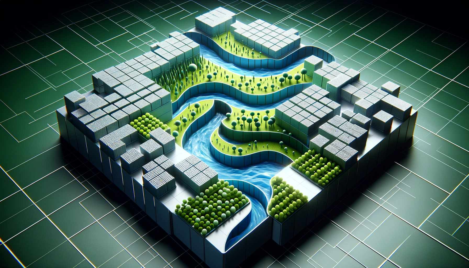 Wide view of a data lakehouse architecture as connected storage and compute layers